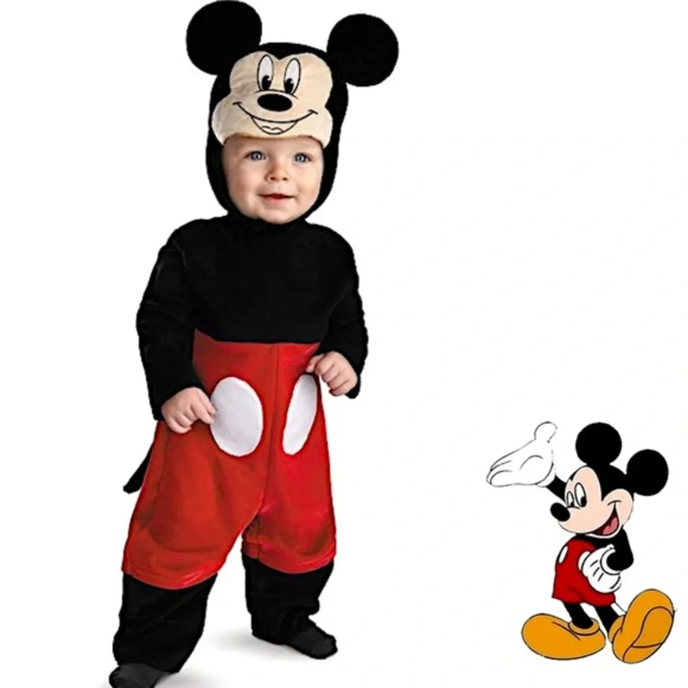 MICKEY MOUSE JUMPSUIT COSTUME NWT - Picture 1 of 16
